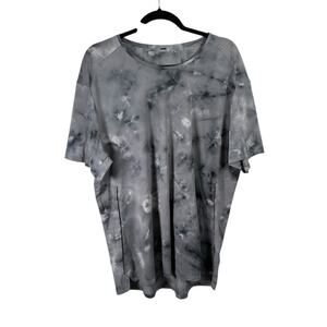 Lululemon Fast Free Cloudy Grey Tie Dye Wash T-Shirt Athletic Gym Mens XL?